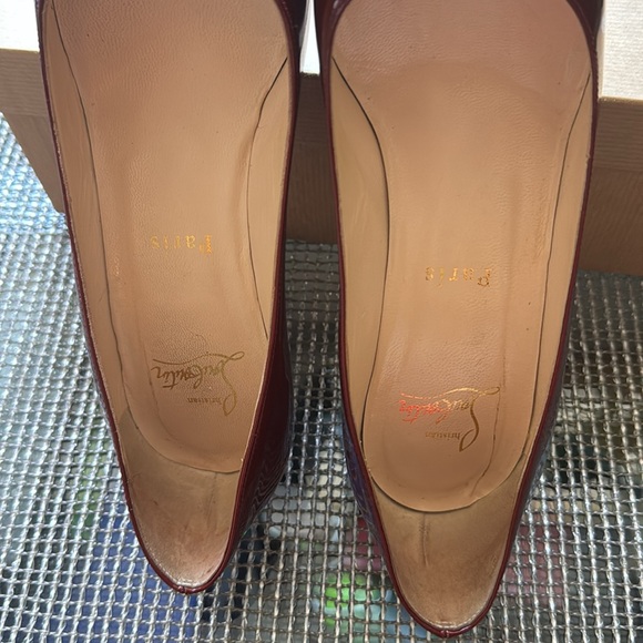 Christian Louboutin Altadama Red Patent Peeptoe - Picture 9 of 11